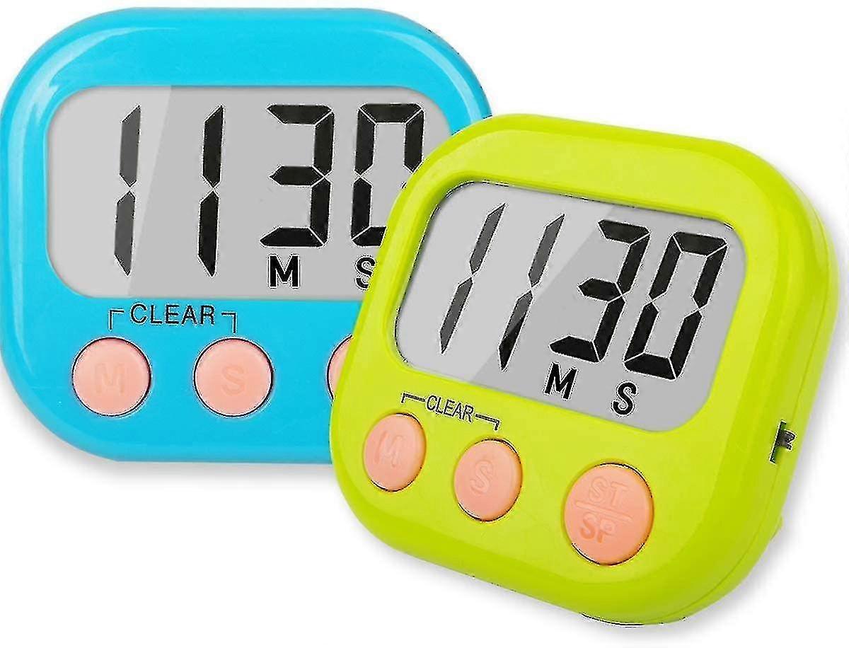 Magnetische digitale Timer für Klassenzimmer, 2er-Pack, großes Display für Lehrer und Kinder