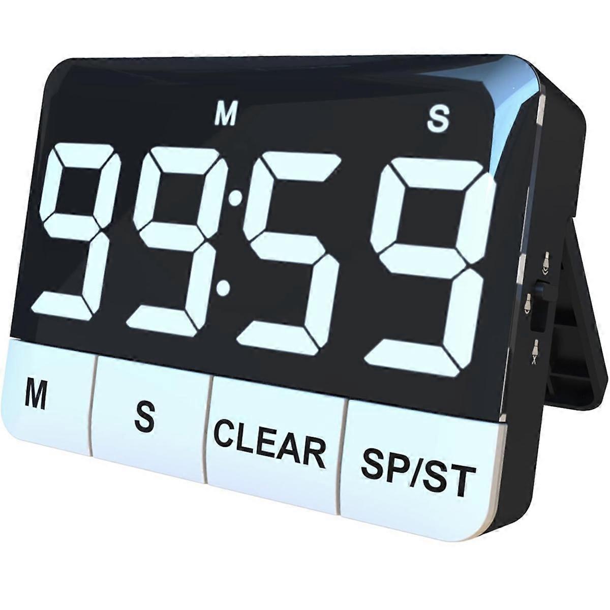 Kitchen Timer, 120DB Loud Digital Kitchen Timer Countdown with LED Display, Count UP Countdown Magnetic Countup Timer