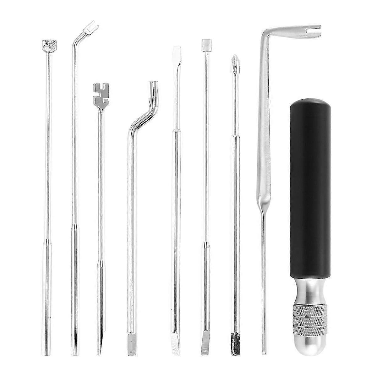 9pcs Piano Tuning Repair Tool Piano Maintenance Tool For Piano String Machine Piano Handle Tuning Tool