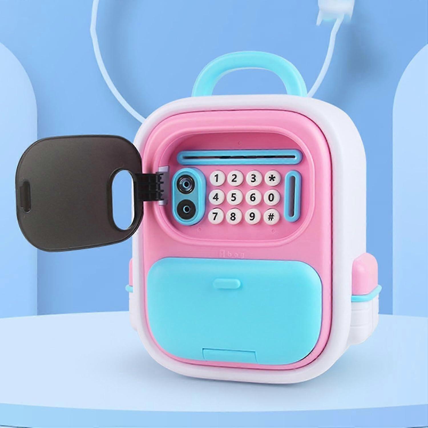 Space Theme Electronic Password Piggy Bank | Face Recognition, Auto Scroll Money Box - Adults' Coin Cash Toy and Birthday Gift