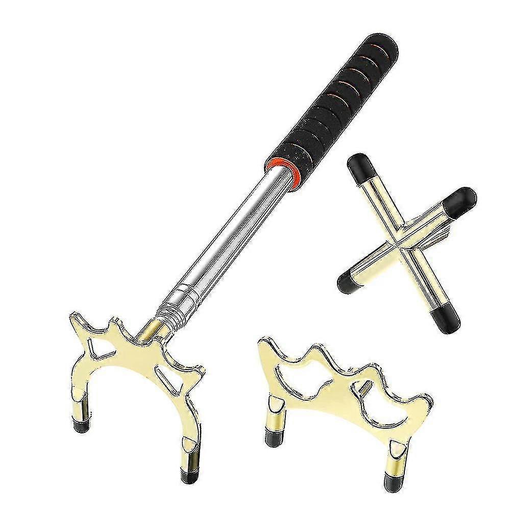 Retractable Billiard Cue Stick Bridge With 3pcs Removable Brass Bridge Head Billiard Table Pool Cue