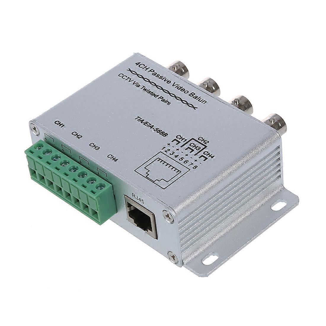 UTP 4 Channel Passive Video Balun Transceiver
