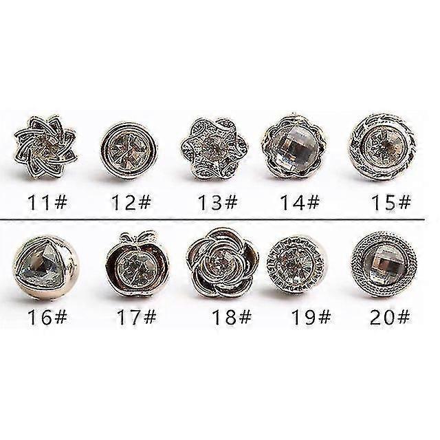 10/20pcs Button Brooch Prevent Accidental Exposure Buttons Brooch Pins Badge Cufflinks Button Detach
