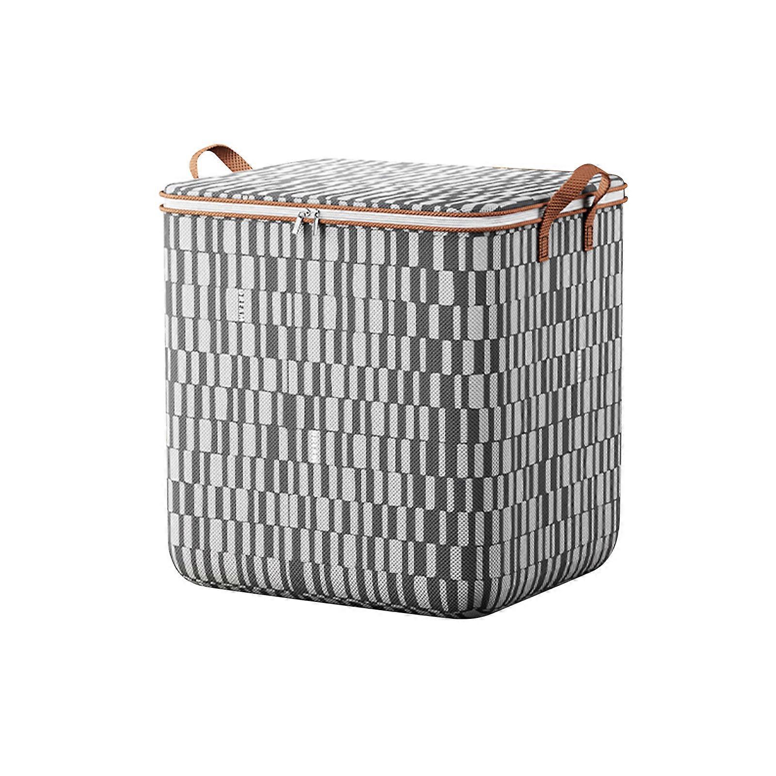 Storage Bag Large Storage Box With Lid Foldable Clothes Boxes Storage With Sturdy Double Zipper Wardrobe Organizer Storage Box