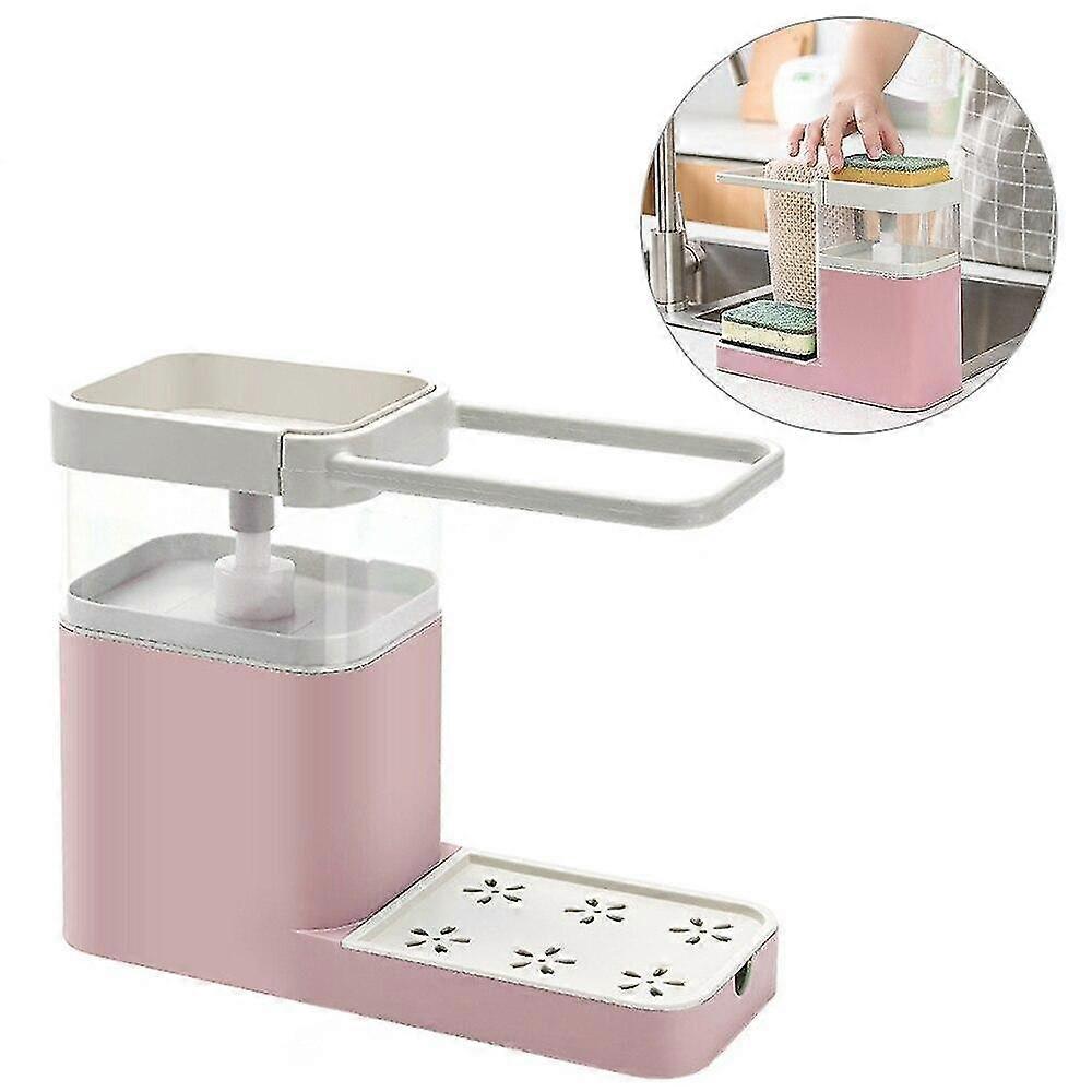 Storage Shelf Sponge Holder Draining Kitchen Detergent Liquid Dispense Holders