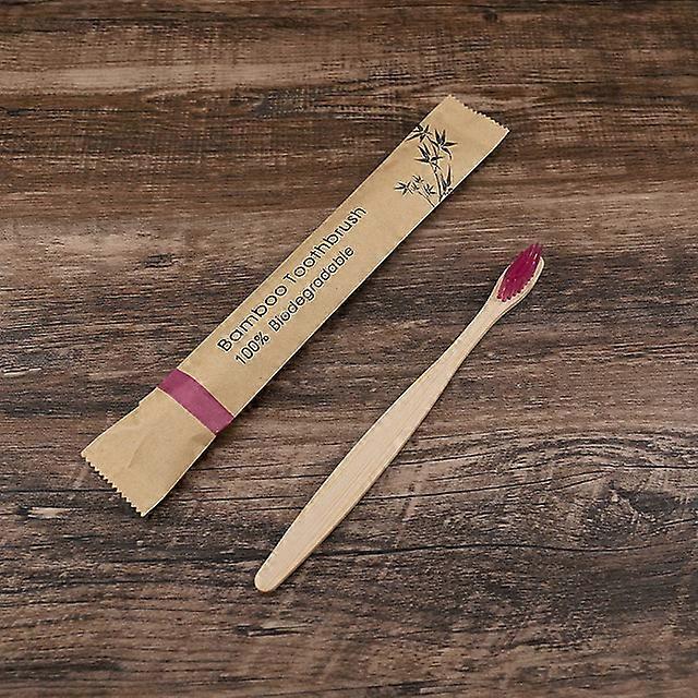 10pcs Eco friendly Bamboo Toothbrush Soft Bristles Biodegradable Plastic-Free Adults Toothbrush Bamboo Handle BrushToothbrushes