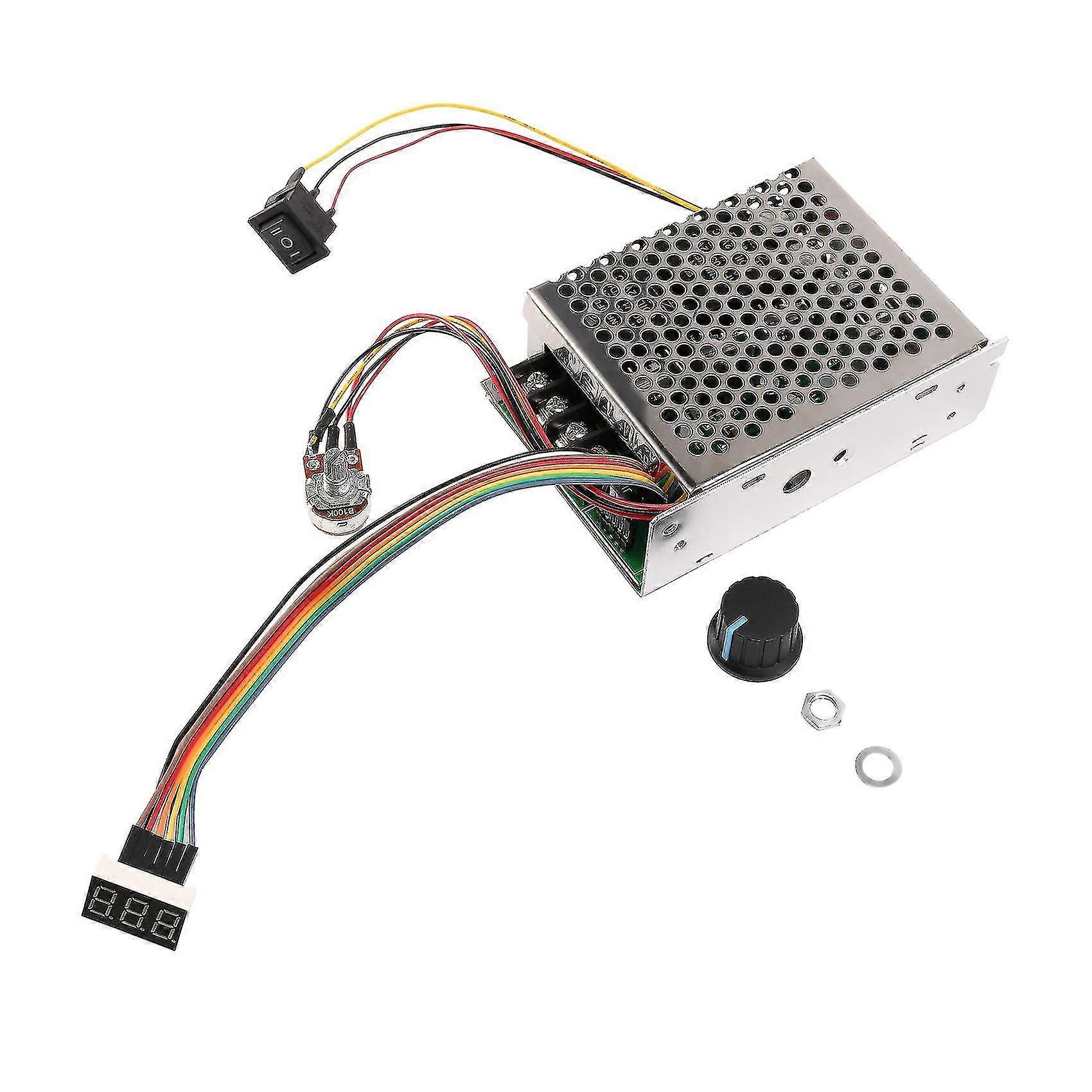 Dc 10-55v 60a Dc Motor Speed Controller Pwm 12v 24v 48v 2000w Max 100a Reversible Potentiometer On/