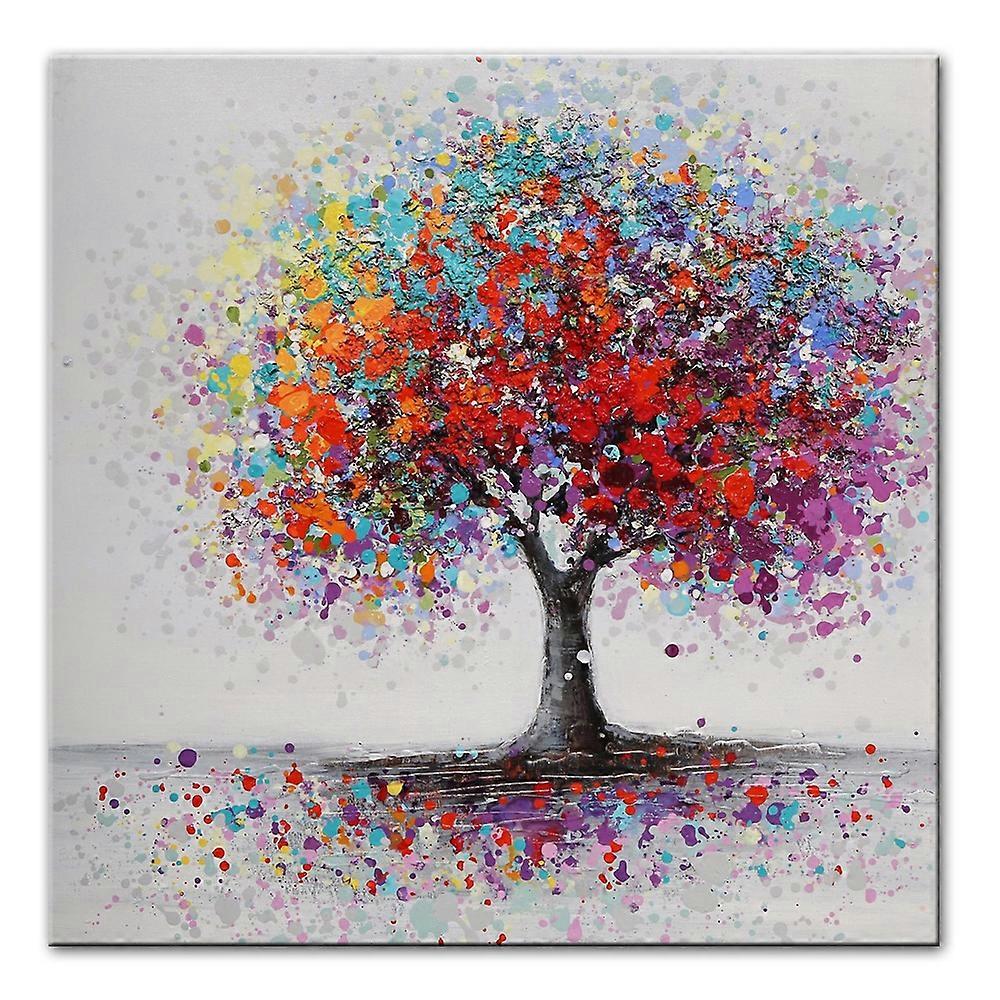 Painting ,Abstract Trees Landscape Oil Paintings Printing Unframed 50X50Cm