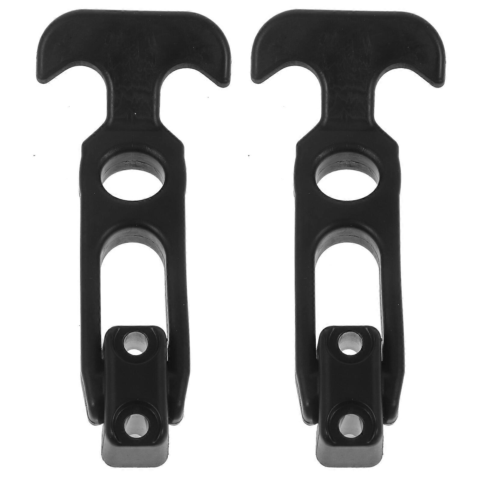 2pcs Car Hood Catches Flexible Handle Latches Heavy Duty T-Handle Hasp for Toolbox Cabinet