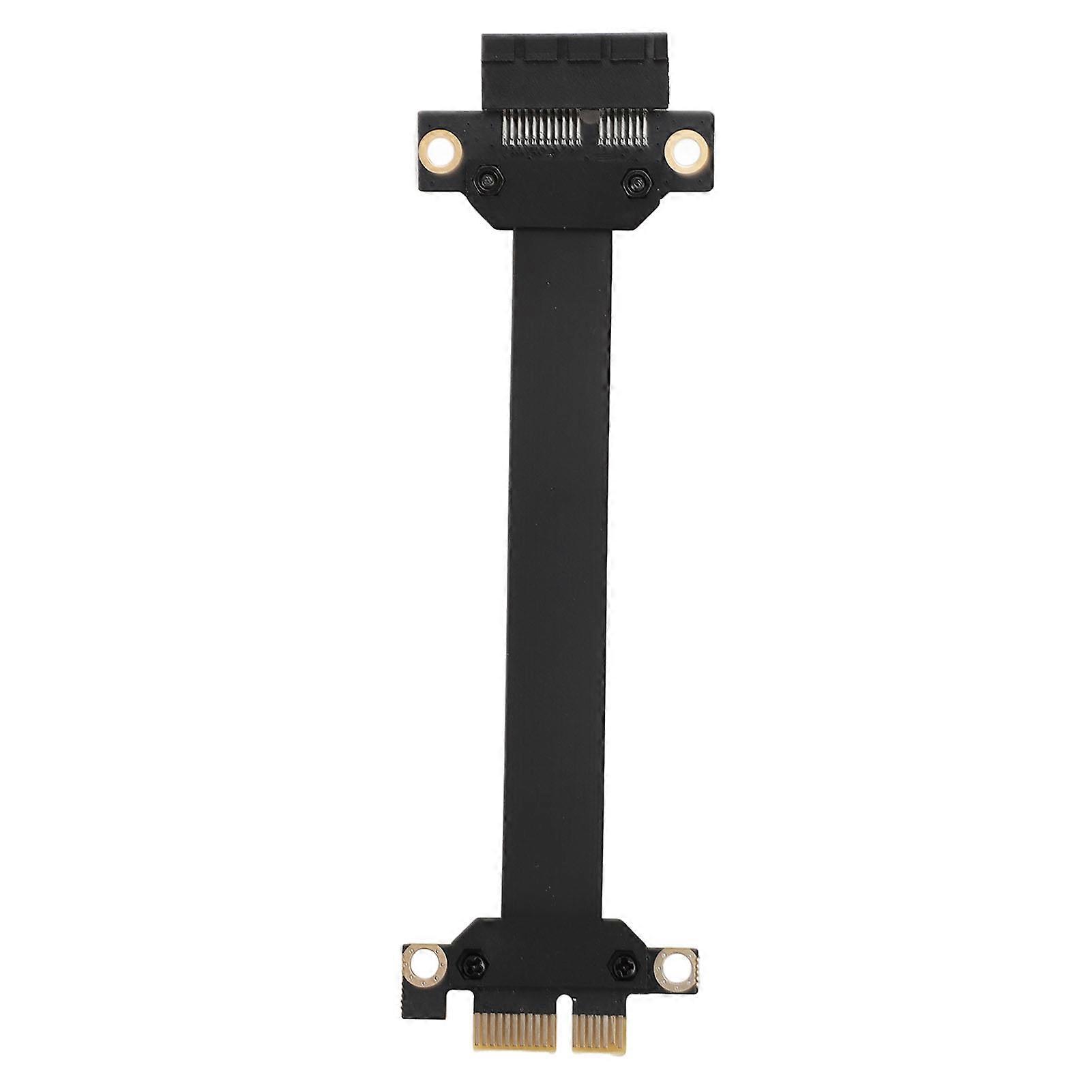 PCI Express X1-Adapterkabel, schnelle Datenübertragung, PCI Express 3.0 X1 auf X1-Verlängerungskabel für Sound-Netzwerkdatenkarten, 10 cm