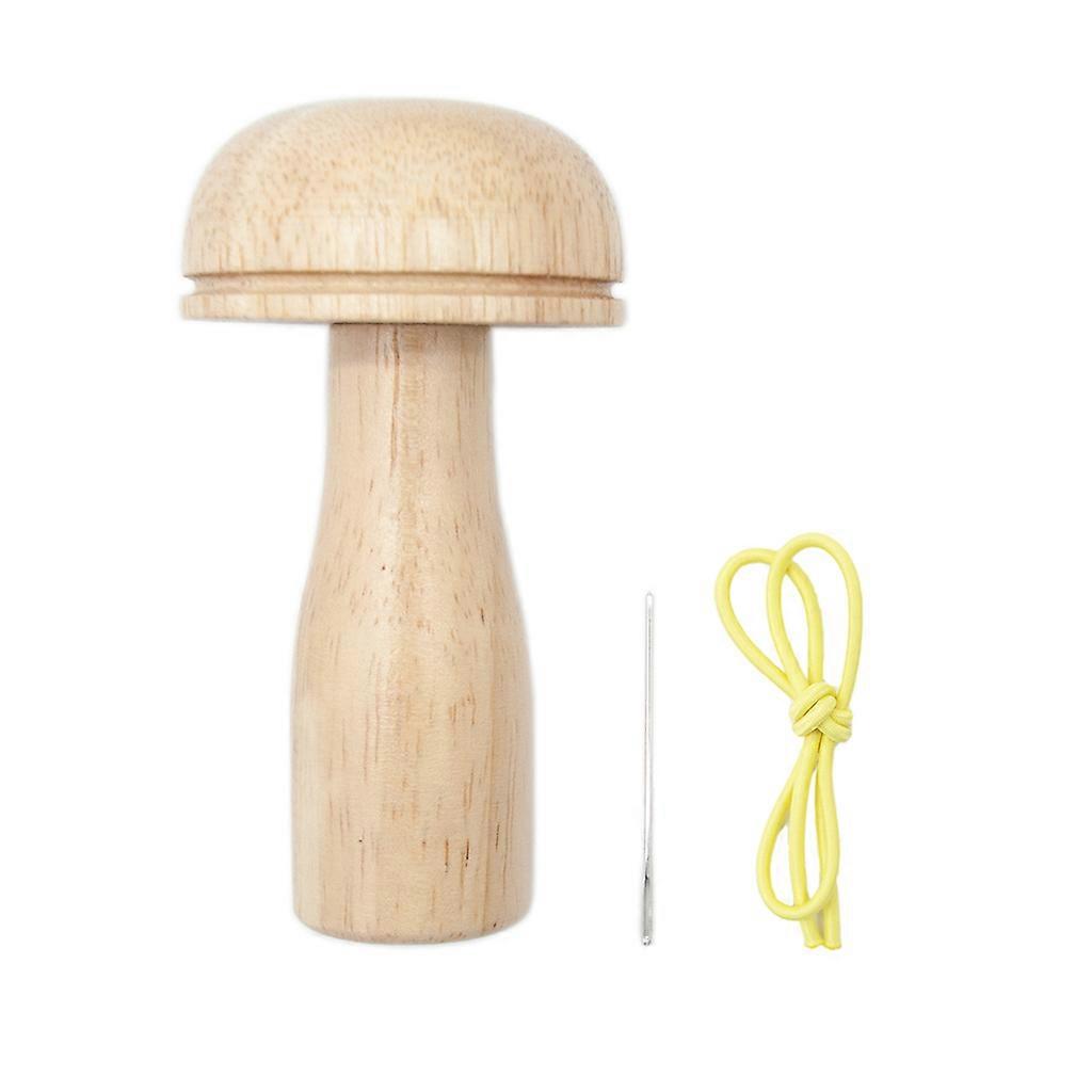 Cute Chubby Mushroom Knitting Tools Darning Mushroom for Socks Pants Shirts
