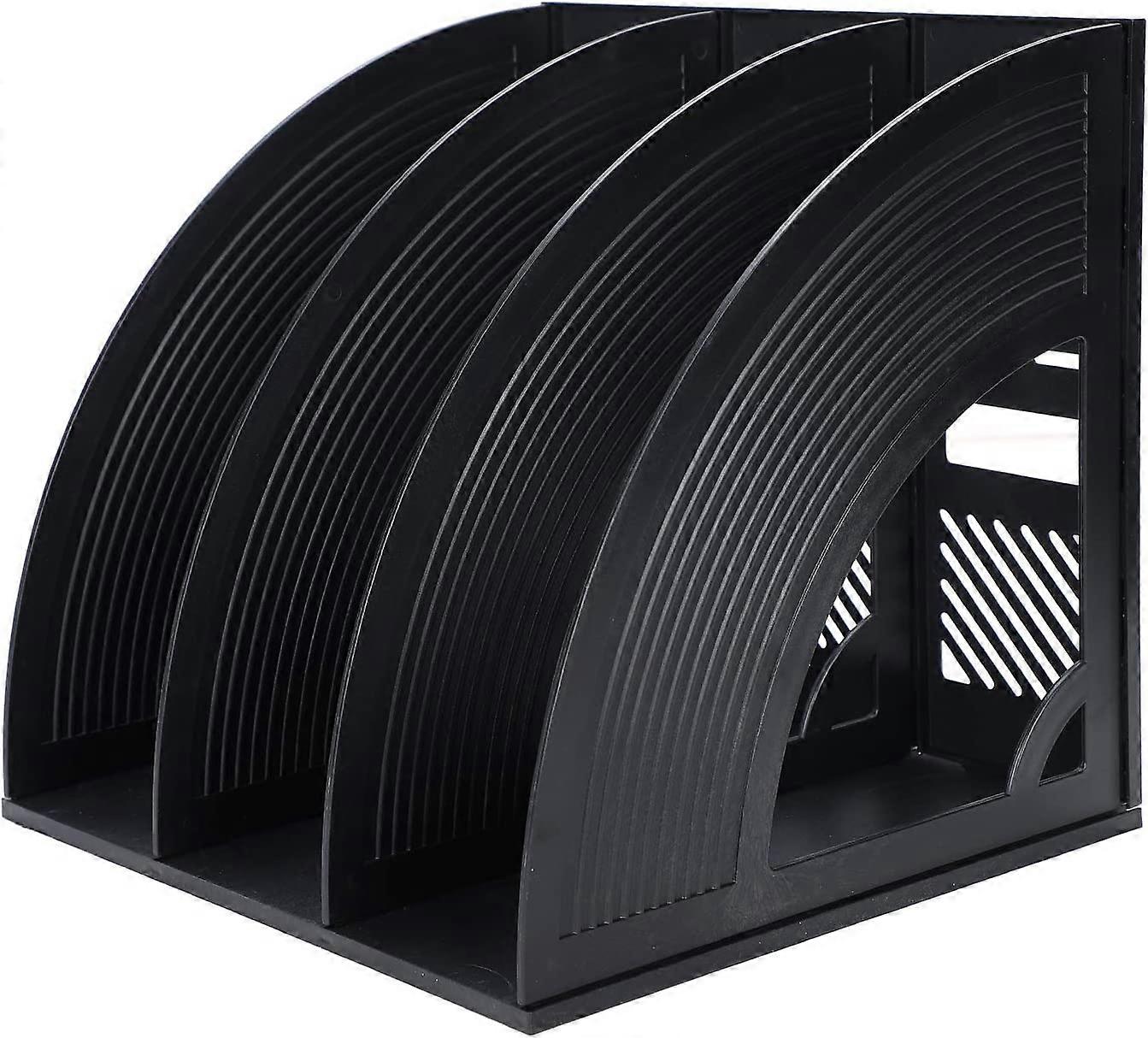 Desk File Organiser File Rack Holder Triplicate Sturdy Desktop Document Cabinet Rack Plastic Frames