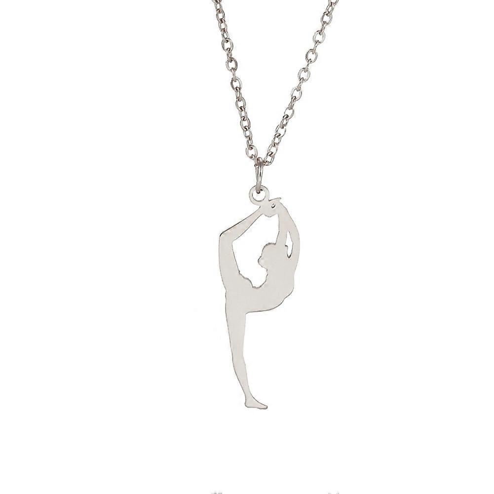 Simple Gymnast Design Necklace for Womens