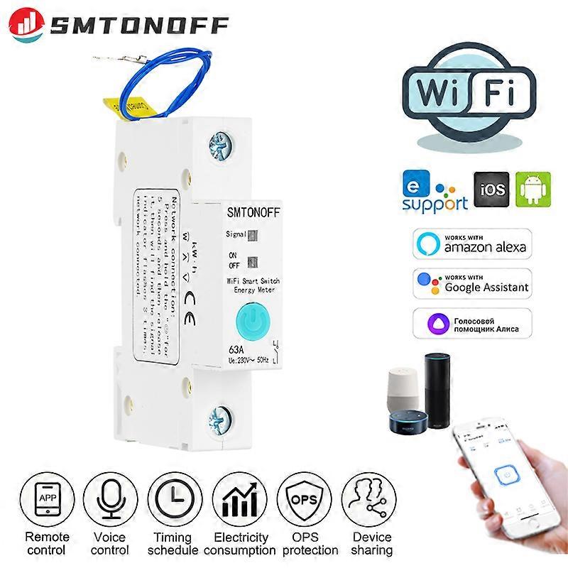 WiFi Switch with Power monitor Remote Voice control Alexa echo google by eWelink for Smart Home Overload Overvoltage protection