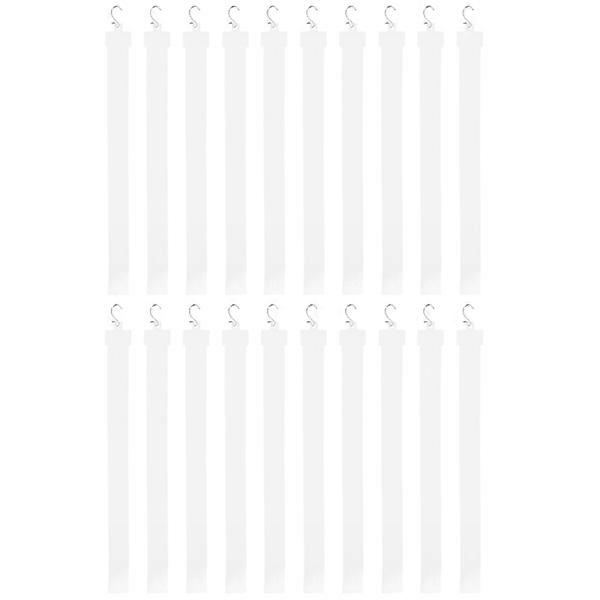 20pcs Hanging Merchandise Strips with S Hooks Plastic Display Clip Strips