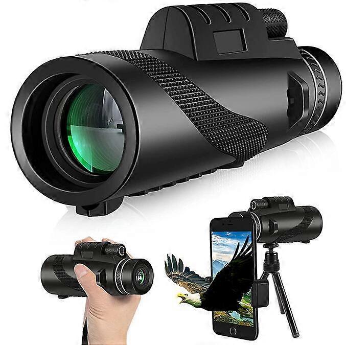 80x100 Monocular-Telescope High Powered Monocular for Adults Monocular for Smartphone
