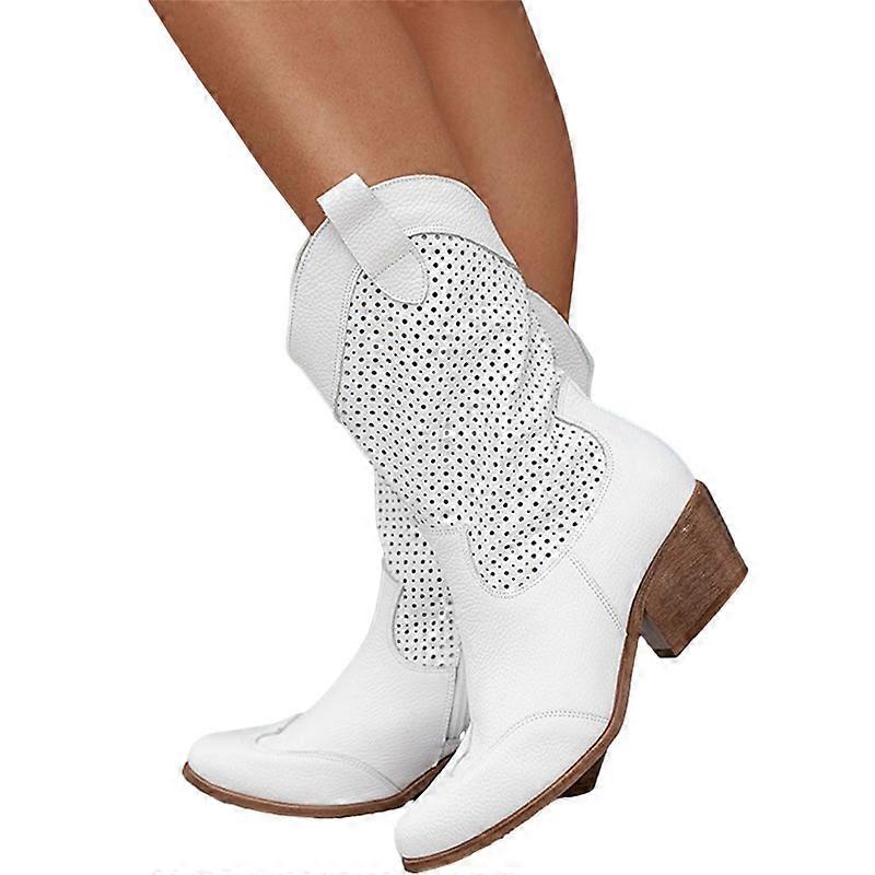 Women's Low Chunky Block Heel Ankle Booties Suede Heeled Short Boots Shoes