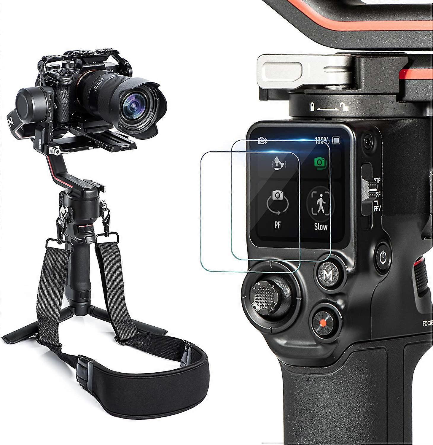 جيمبال مثبت الحبل النايلون مضفر حزام الرقبة ل DJI RS 3 / RS 3 Pro جيمبال المثبت