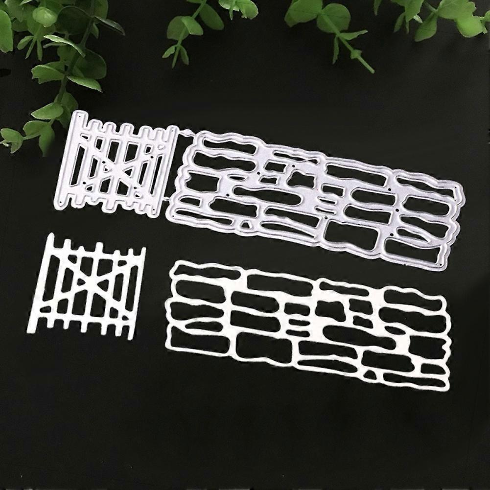 Φράγμα φράχτη Κοπή μετάλλων μήτρες DIY Scrapbooking χαρτί κάρτα Διάτρηση σκαφών Stencil mengxi