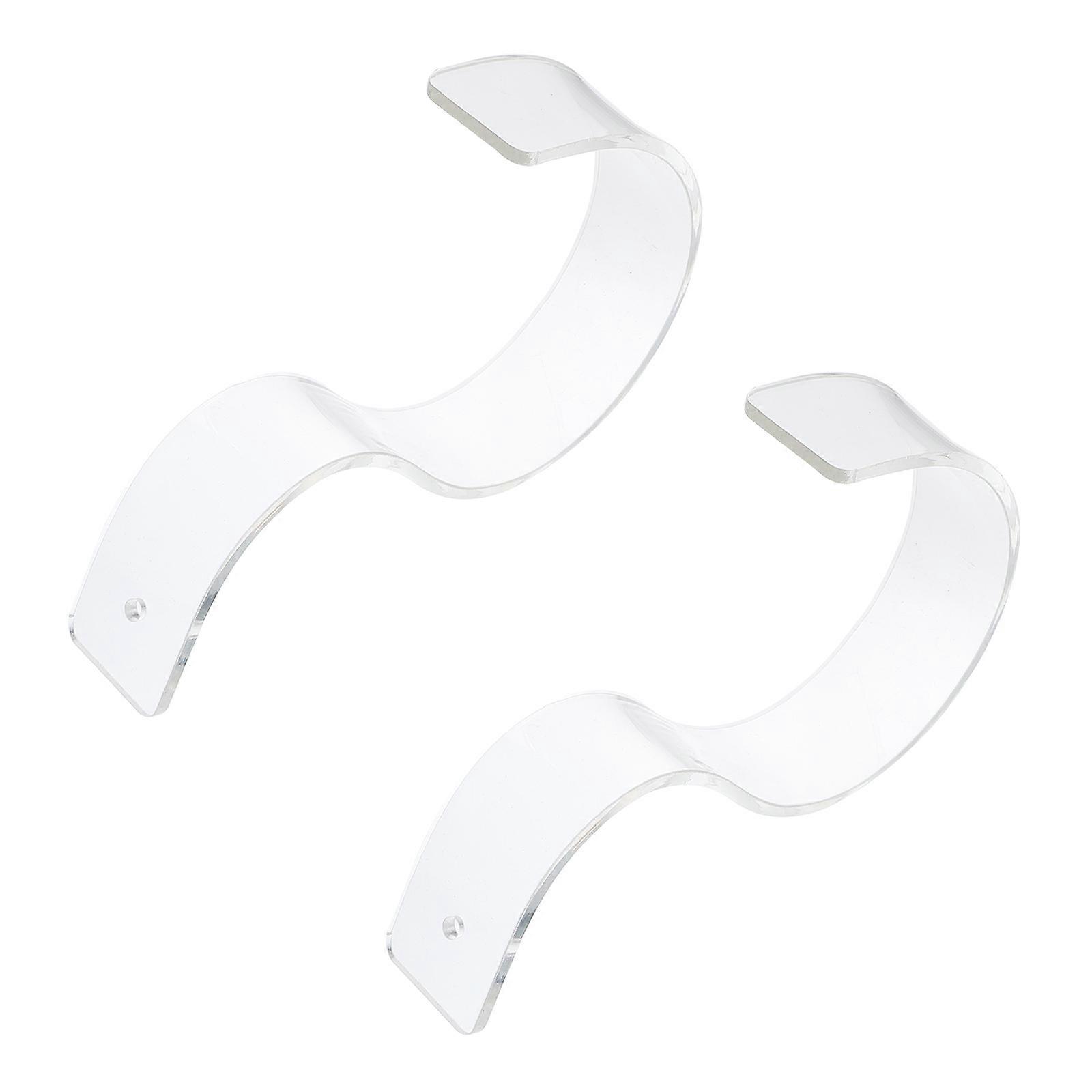 תצוגת חגורה יצירתית 2pcs עומד סופרמרקט בשימוש חגורה אקרילית מתלה להציג עמדות תצוגה