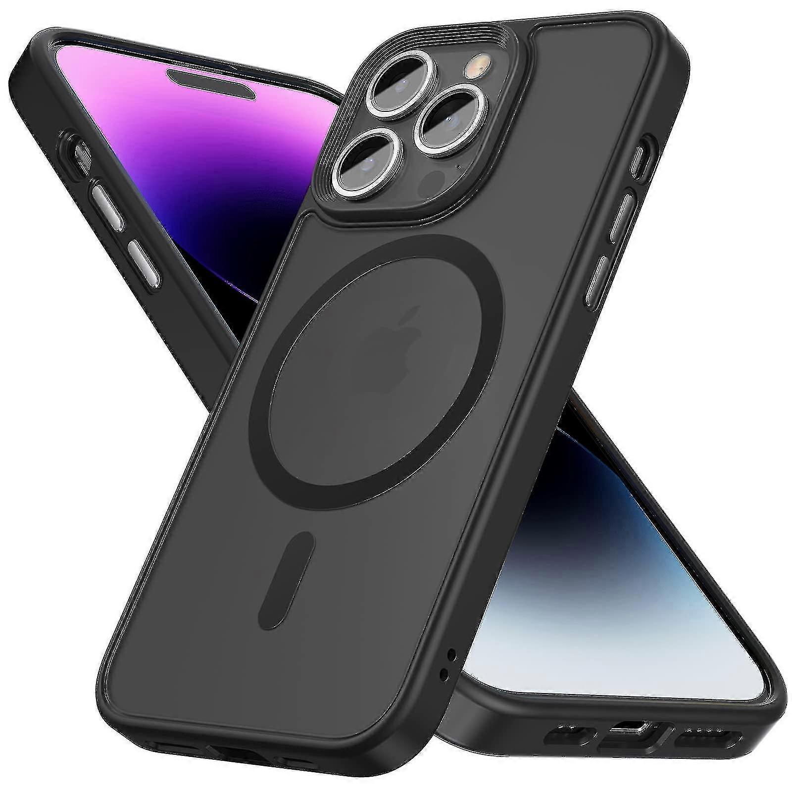 Magnetic Iphone 14 Pro Case Compatible With Magsafe Military Grade Drop Protection Translucent Matte Ultimate Touch Feeling
