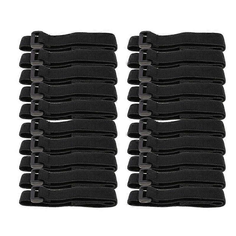 20Pcs 40cm Reusable Hook Loop Self Adhesive Cable Cord Strap Ties Organizer JIKAIX