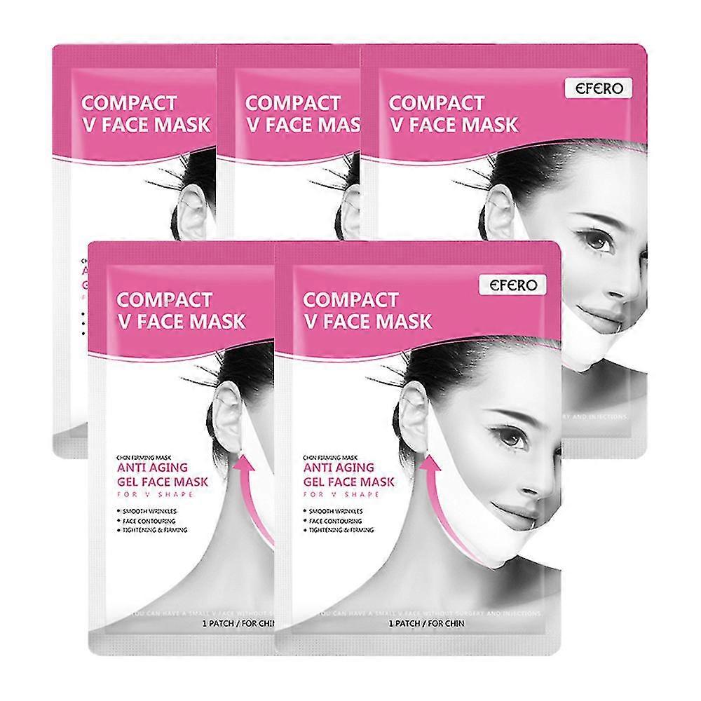 V Line Shaping Face Masks  Lifting Hydrogel Collagen Mask  Anti-aging And Anti-wrinkle Band - Double Chin Reducer Strap - Contouring  Slimming And Fir