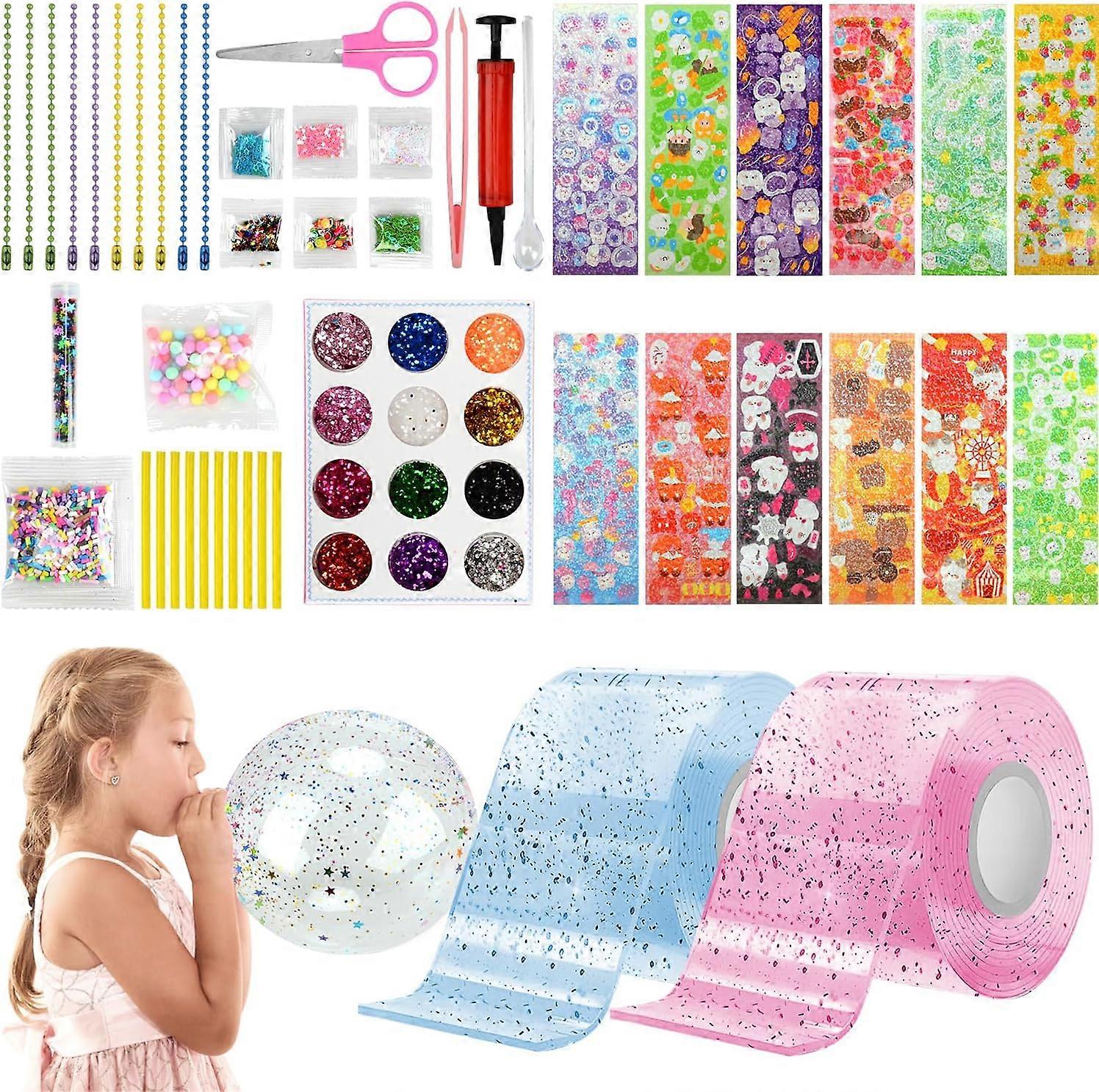 New Nano Tape Bubble Kit Double Sided Tape Bubbles Balloon DIY Craft for Kids fast ship