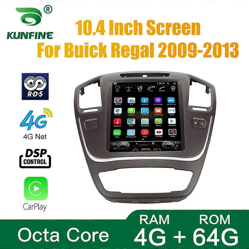 Tesla Style For Buick Regal 2009-2013 Car Stereo Radio Octa Core 4GB RAM 64GB ROM Android 10.0 Car DVD GPS Player Deckless