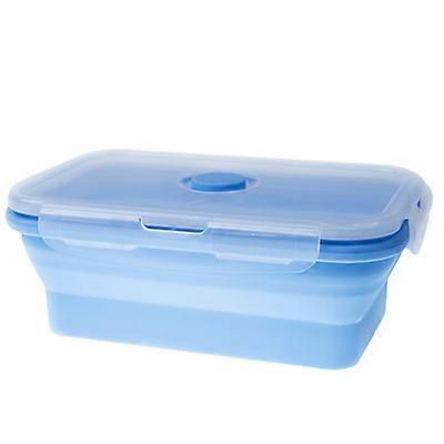 800ml silicone collapsible lunch box, portable microwave lunch box