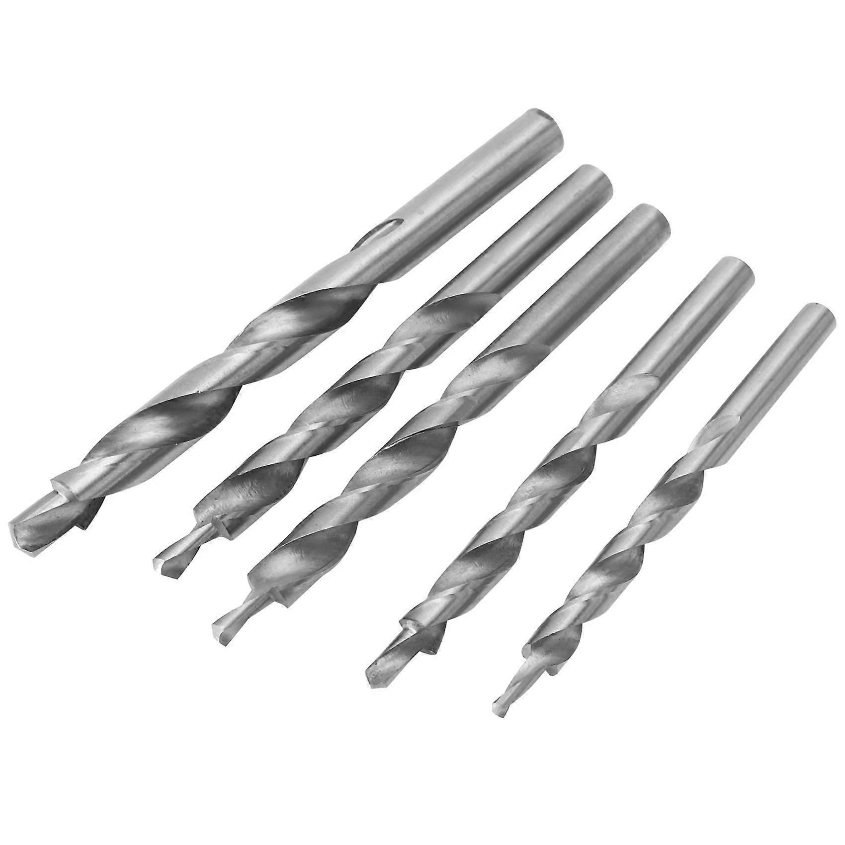 5Pcs Woodworking Drill Bit Replacement HSS Twist Step Drill Bit Tool for Manual-Pocket Hole System
