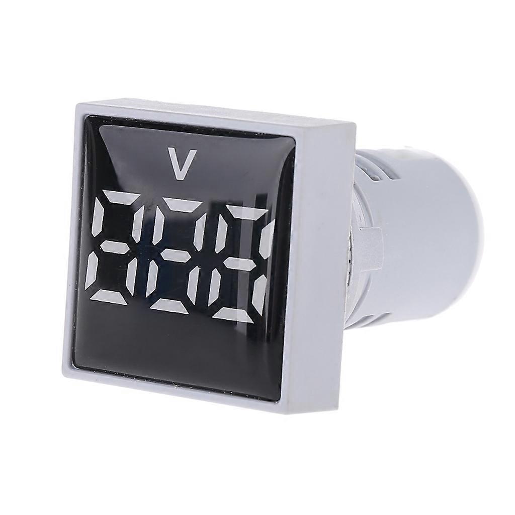  22mm Square Voltmeter AC 20-500V Volt Meter Panel LED Digital Voltage Indicator