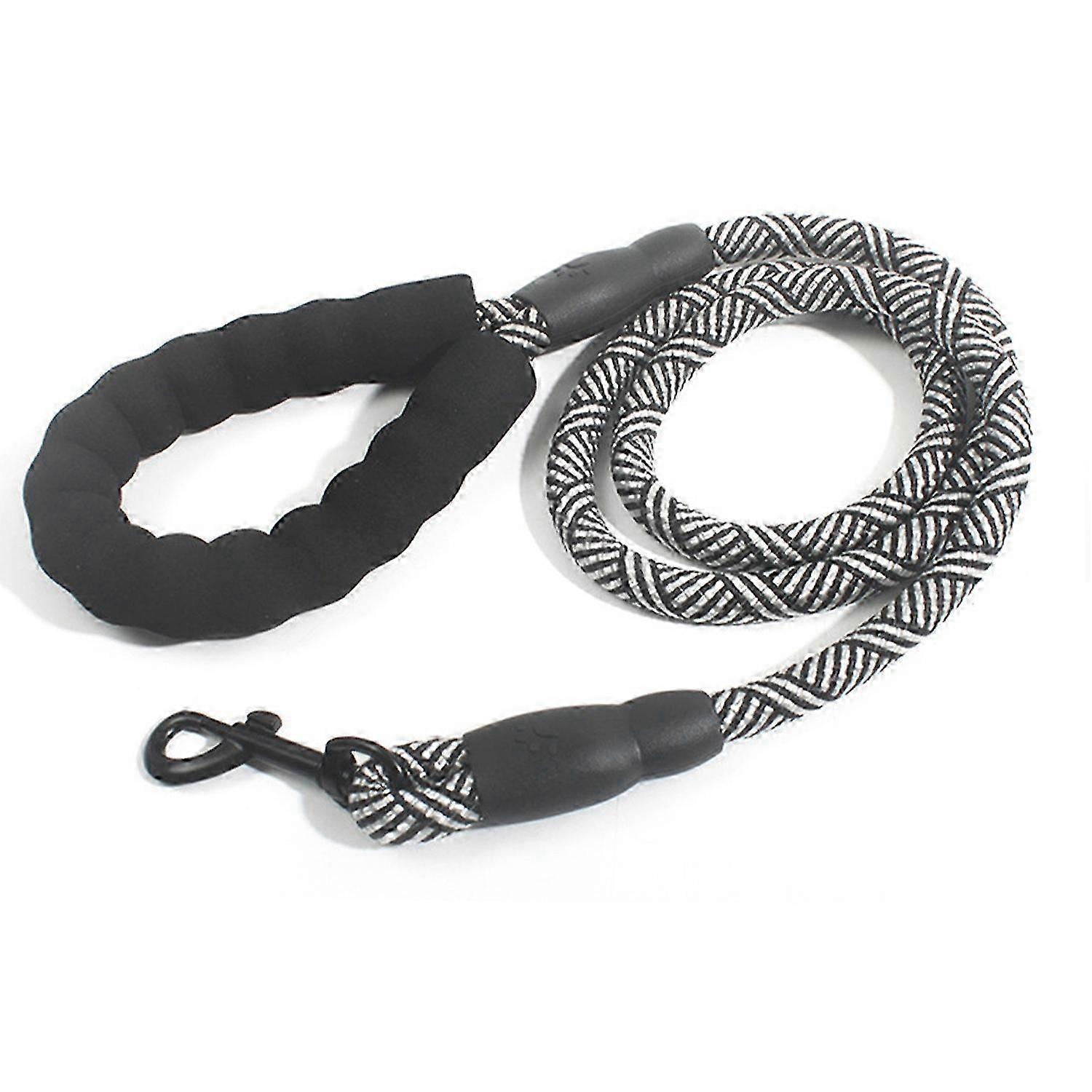 Dog Leash Safe Foam Handle Pull Resistant Large Dog Traction Rope with Buckle for Training Walking D