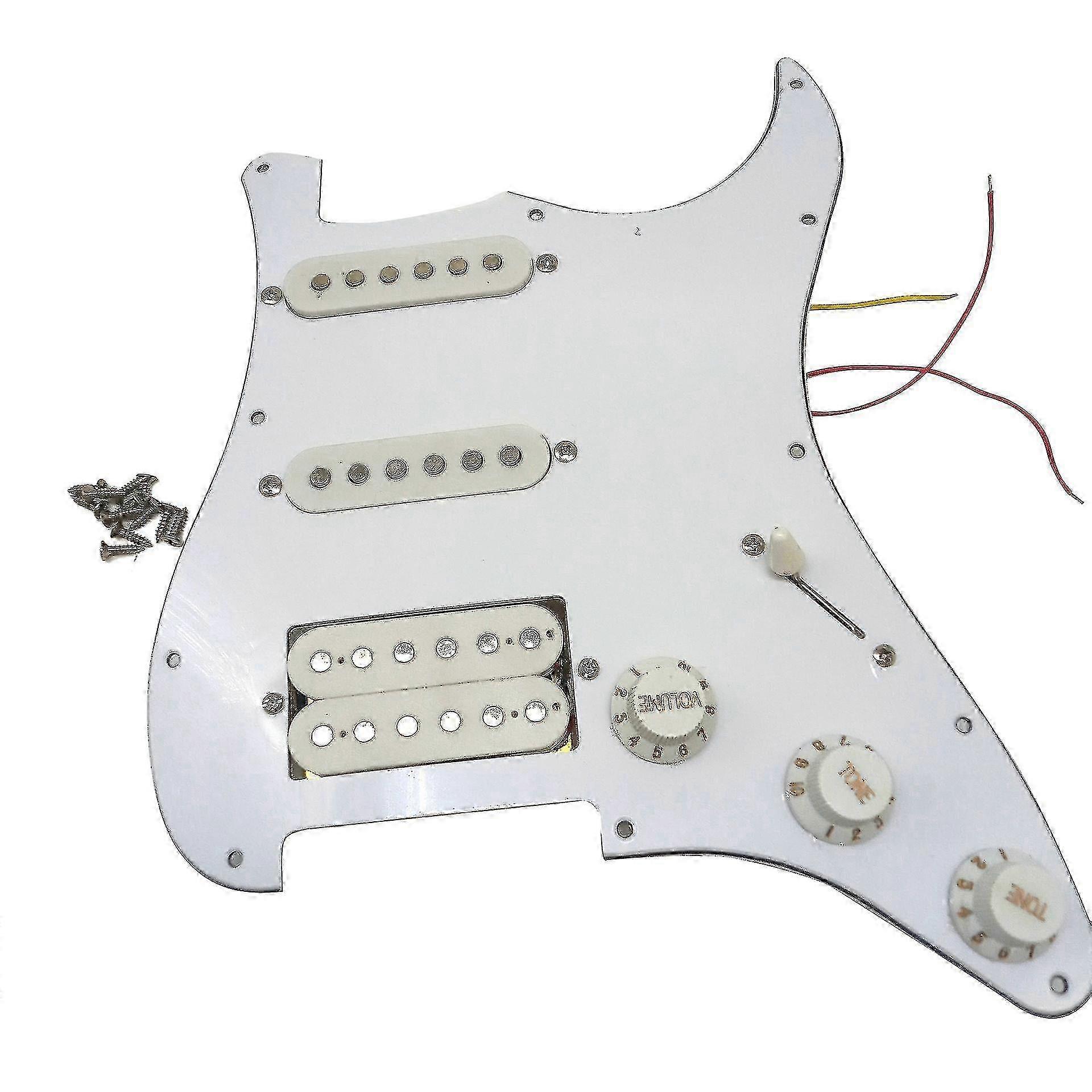 Elgitarr Pickguard Pickguard Pickups laddade förkopplade plattan 11 hål Ssh