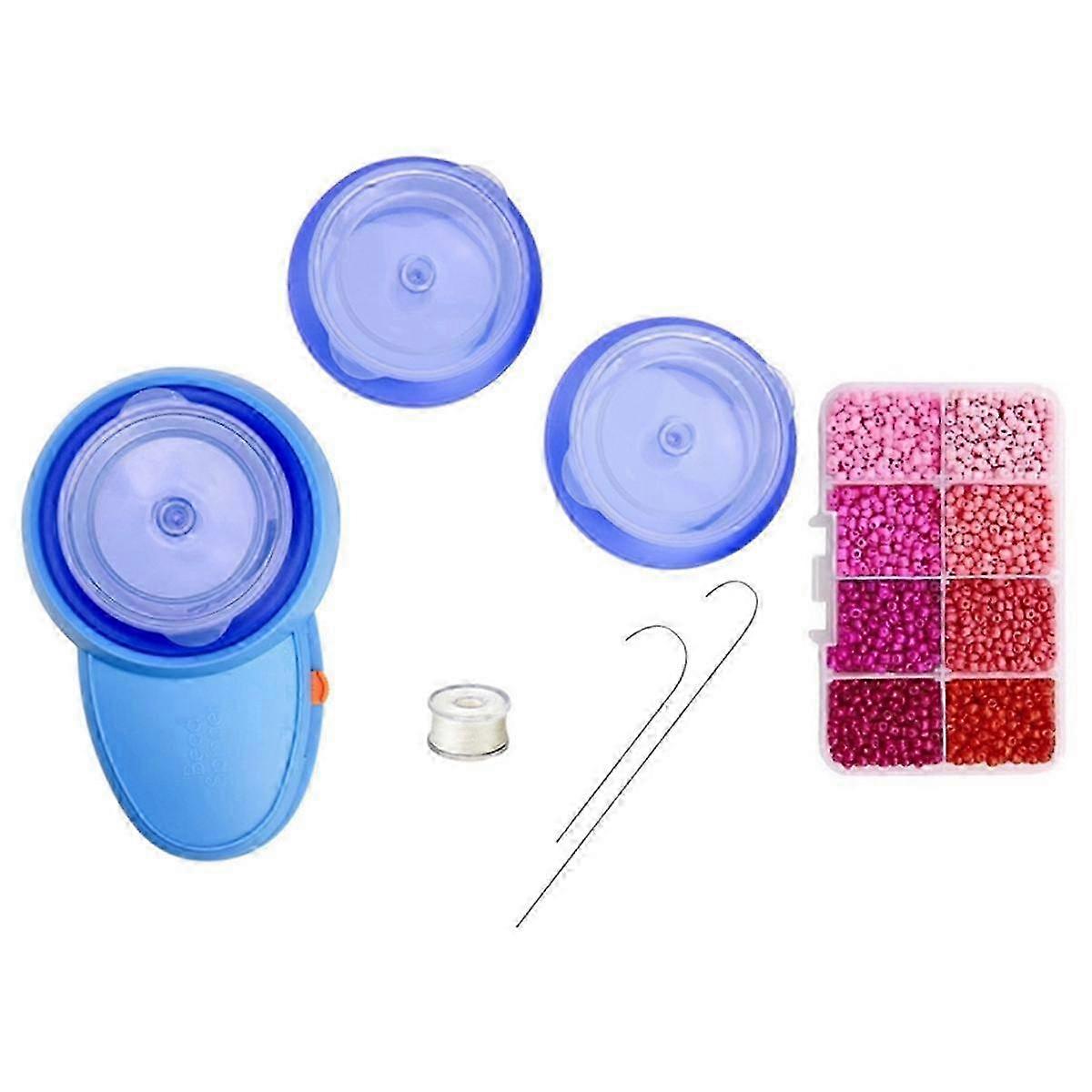 Electric Bead Spinner Kit Spin Bead Loader Tool Stringing Bead Loader Holder For Diy Jewelry Making Battery Operated