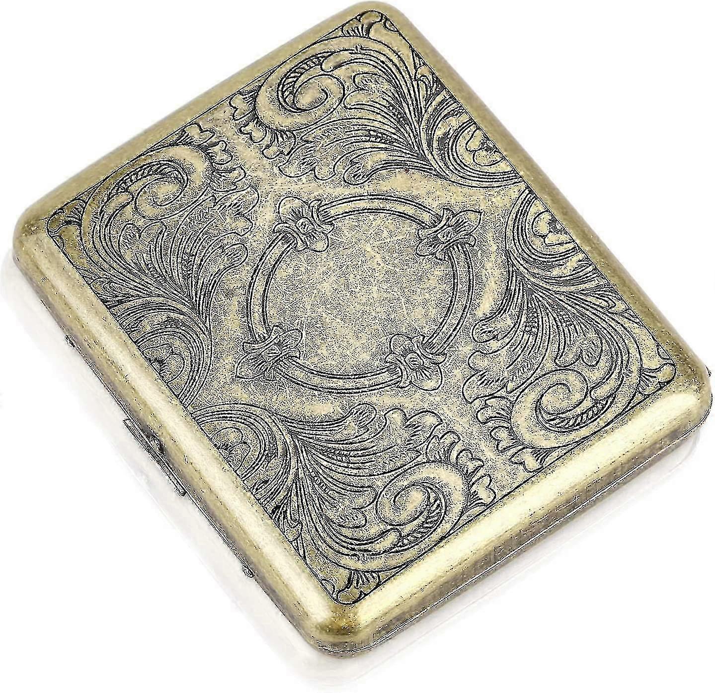 20 Grass Vintage Metal Portable Cigarette Case