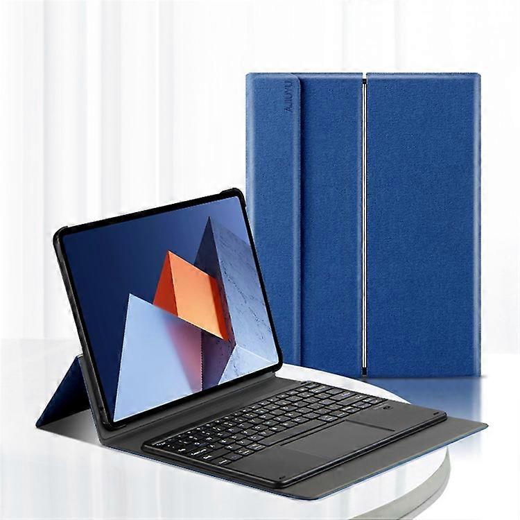 JIUYU 2-in-1 Detachable Bluetooth Keyboard + Foldable Hinge Stand Magnetic Closure Leather Case Compatible For Huawei MateBook E 2