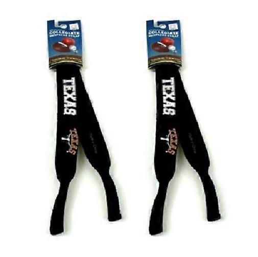 Texas Longhorns NCAA Black Neoprene Strap Sunglasses/Eye Glasses 2 Pack