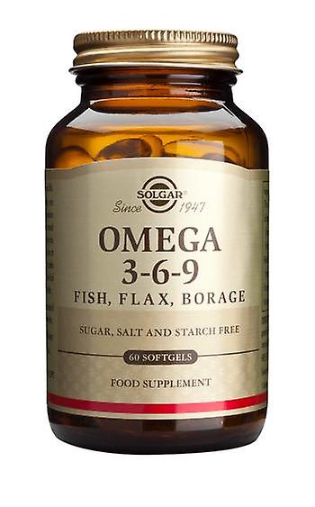 Solgar Omega 3-6-9 Fish, Flax, Borage Softgels, 60