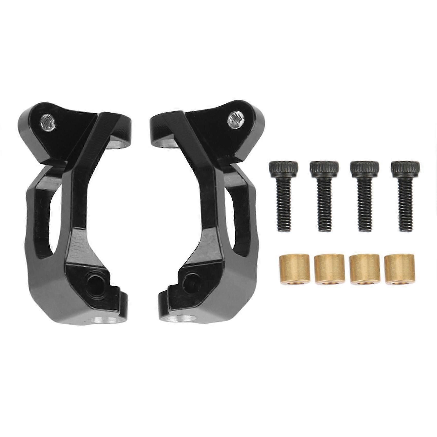 2pcs Metal Front C- Caster Block For Axial Jr. Ax90052 Axi90069 1/18 Rc Car Upgrade Parts,black