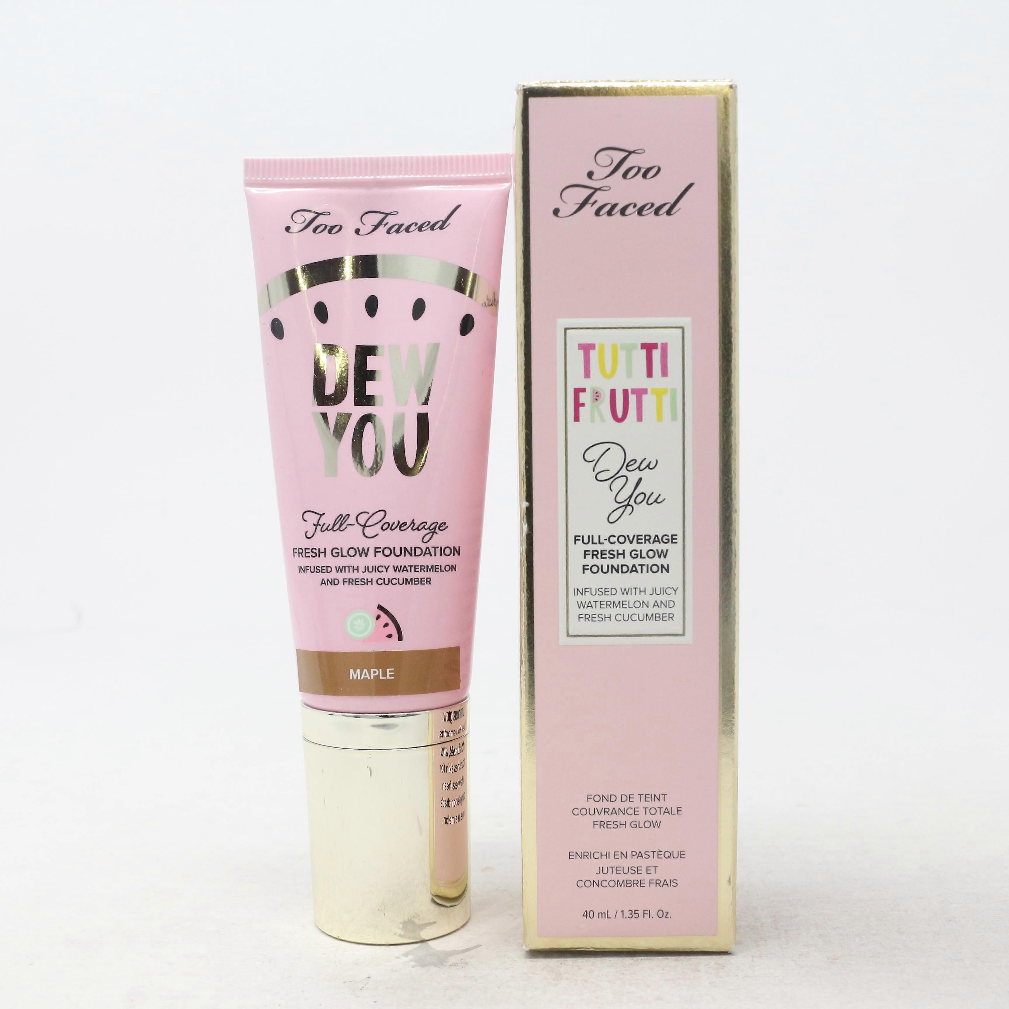 Too Faced Tutti Frutti Dew You Fresh Glow Foundation 1.35oz/40ml New With Box
