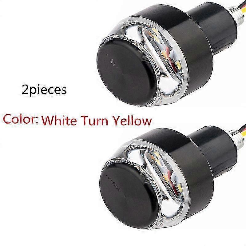 12v Cnc Turn Signals Light Motorcycle Led Handle Bar End Blinker For Moto 22mm Handlebar Signal Light Flashing For Handle Bar