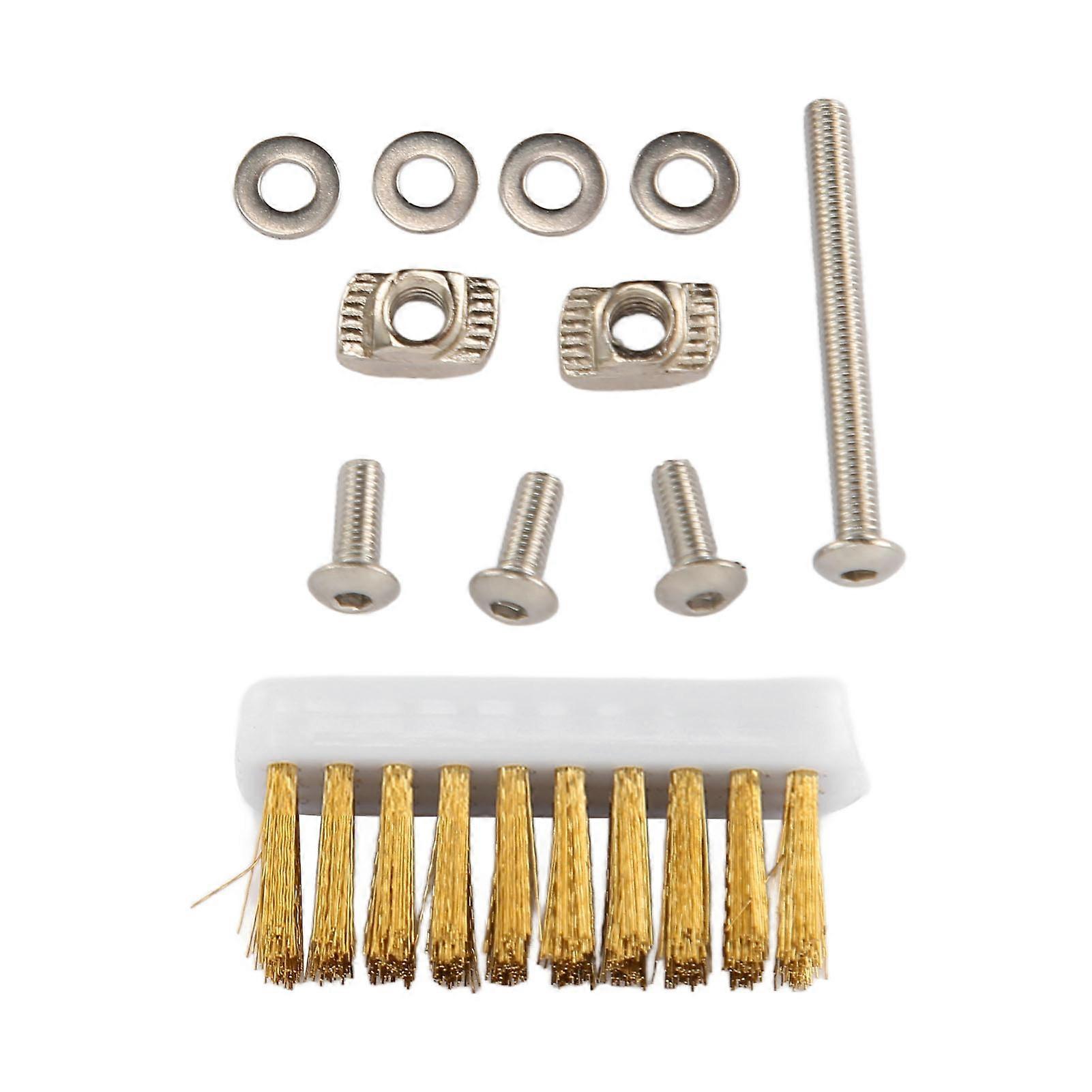 3D Printer Nozzle Brush Kit for Voron2.4 for Triden Effective 3D Printing Nozzle Cleaning Kit Brass Wire Toothbrush Head