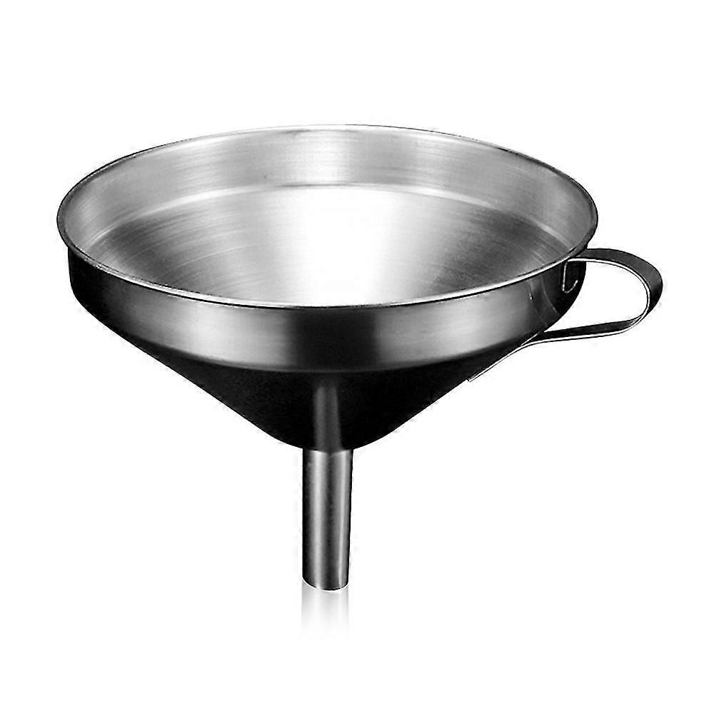 Stainless Steel Funnel Kitchen Oil Drain Filter Liquid Stainless Steel Oil Funnel