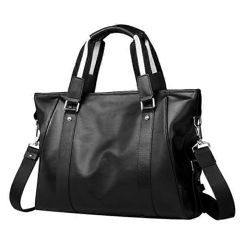 Handbag Men's Genuine Leather Men's Horizontal Computer Bag Men's Business Trip Large Capacity Briefcase