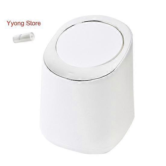 Nordic Style Desktop Trash Can Large Opening High Capacity Garbage Portable Lightweight Desktop Trash Can with Lid Trash Bag Household Supplies
