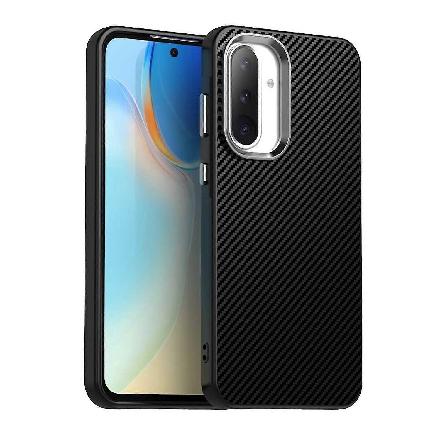 For Samsung Galaxy A56 / A36 Carbon IMD Series Protective Case Black