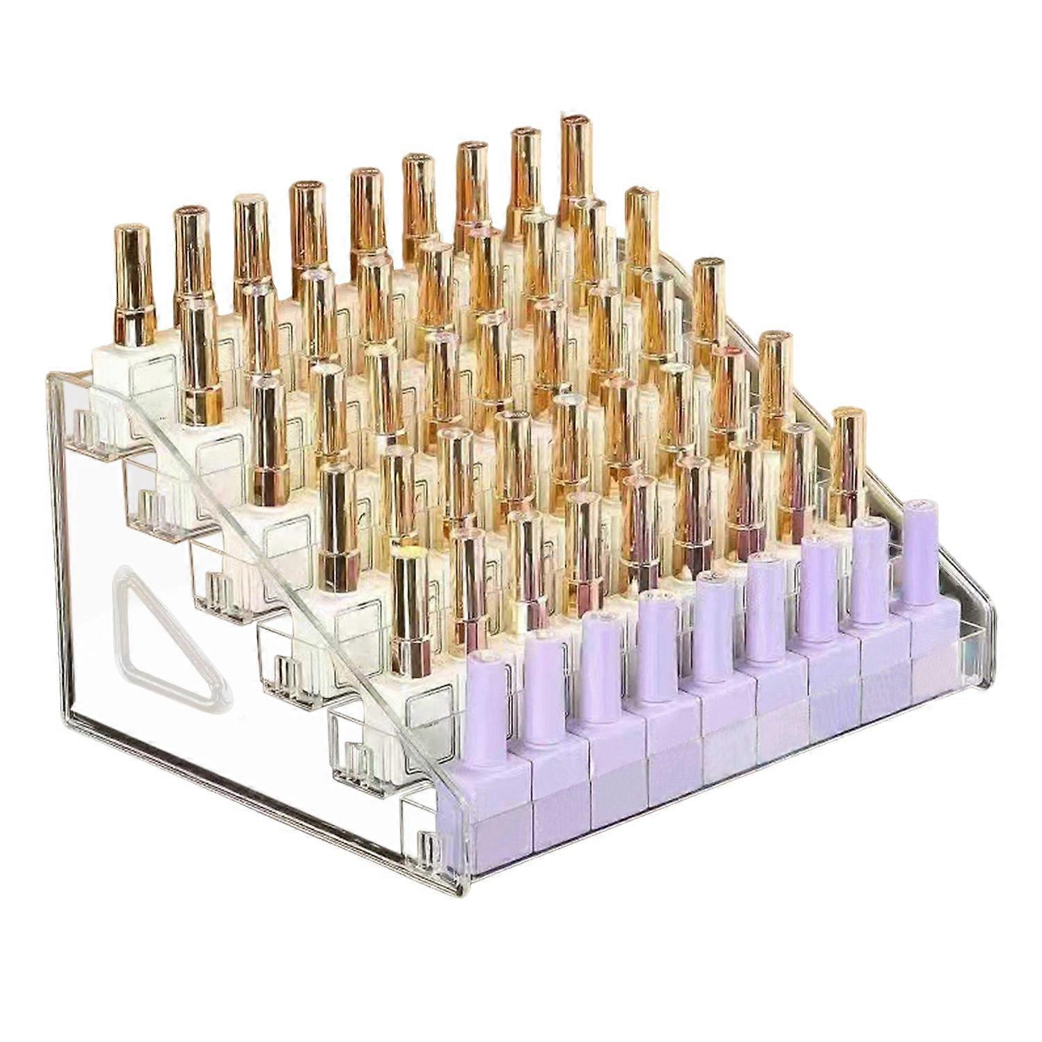 Nail Polish Organizer Acrylic Display Rack Transparent Design Multipurpose Sunglasses Organizer