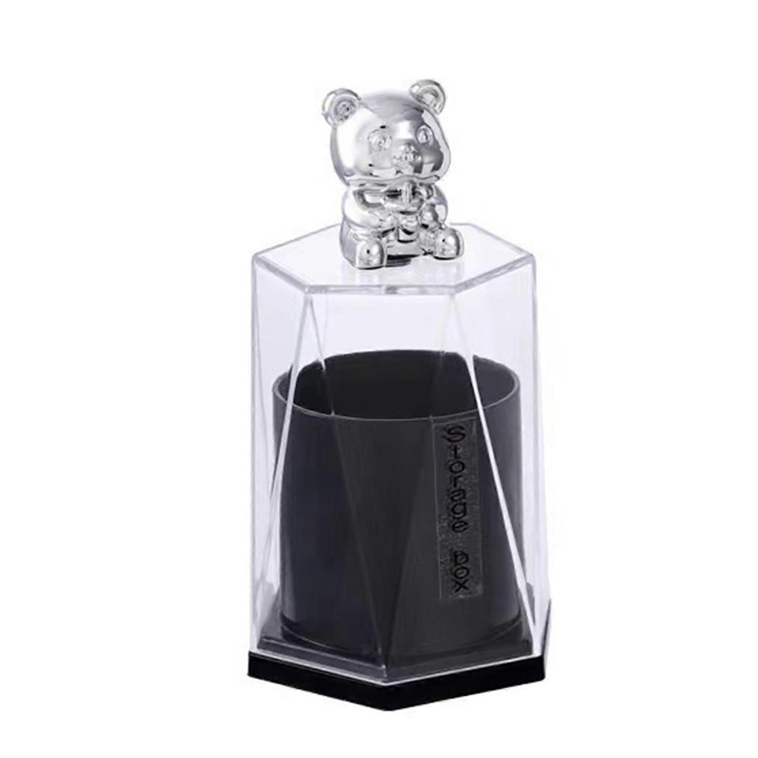 Toothpick Box Visible Exquisite Bear Cover Separable Design Multipurpose Space-saving Toothpicks