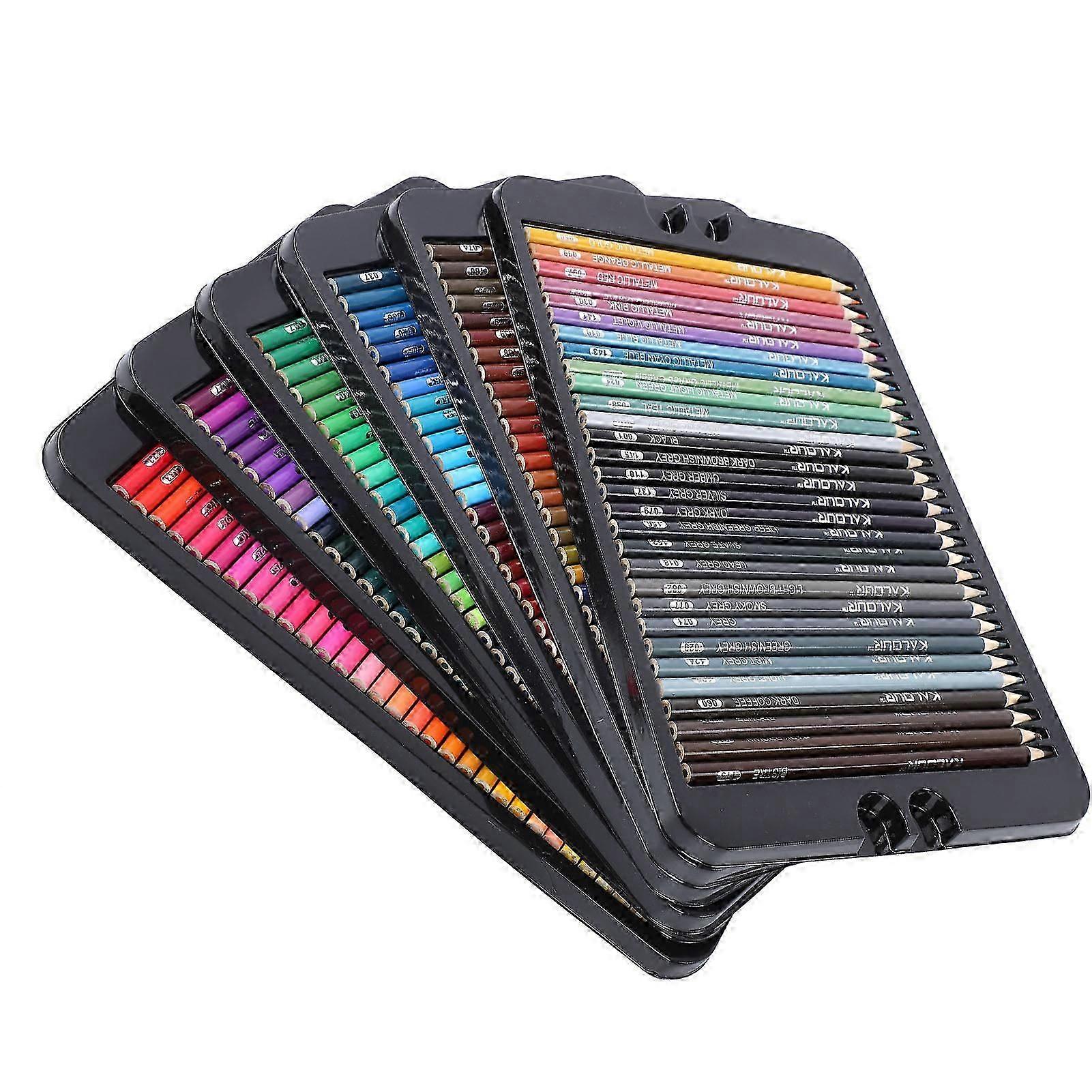 180pcs Color Pencils Set Professional Adults Painting Drawing Sketching Tools With Iron Box